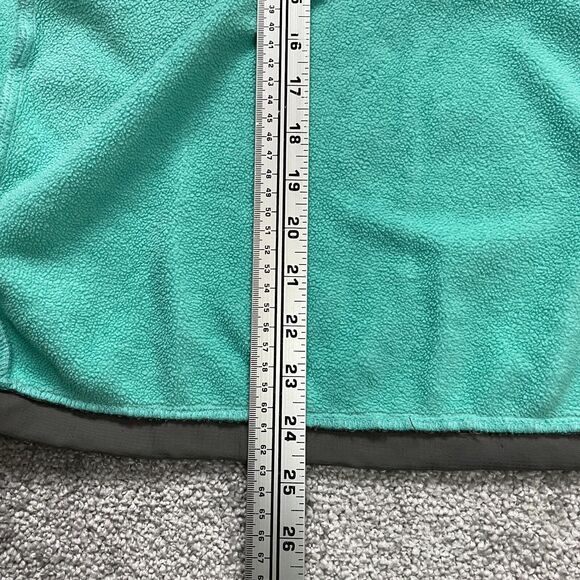 The North Face Denali Jacket Womens Medium Green Gray Full Zip Fleece Hiking - Picture 3 of 13